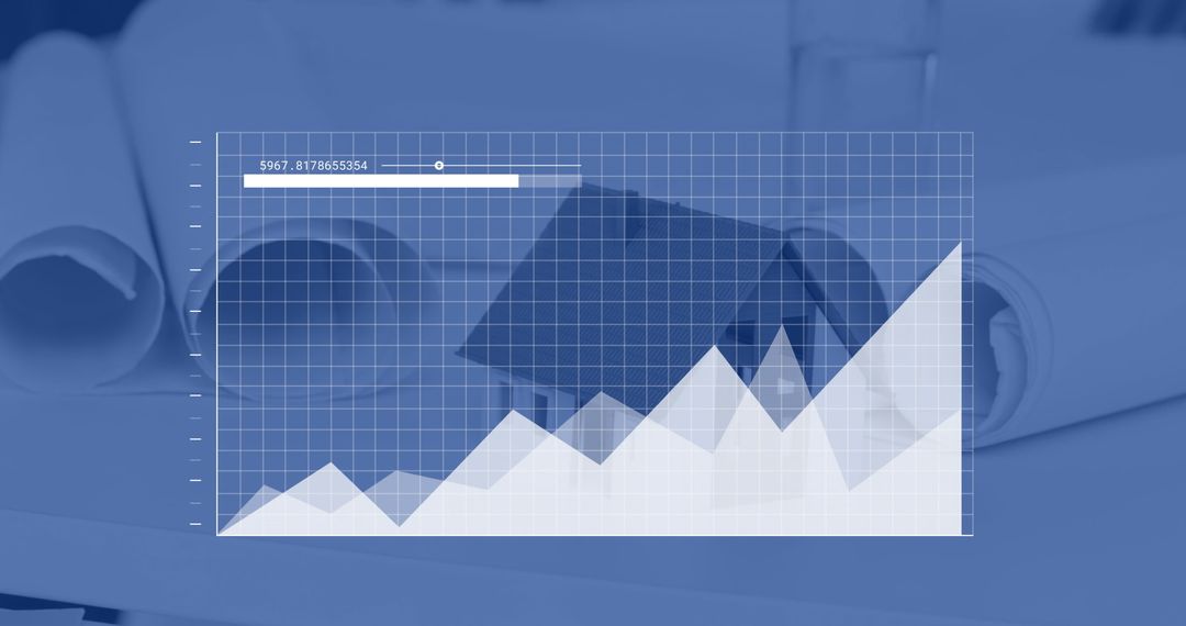 Dynamic Financial Growth Data Visualization Concept