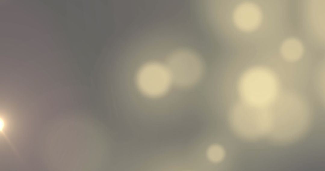 Soft White Bokeh Lights on Gray Background