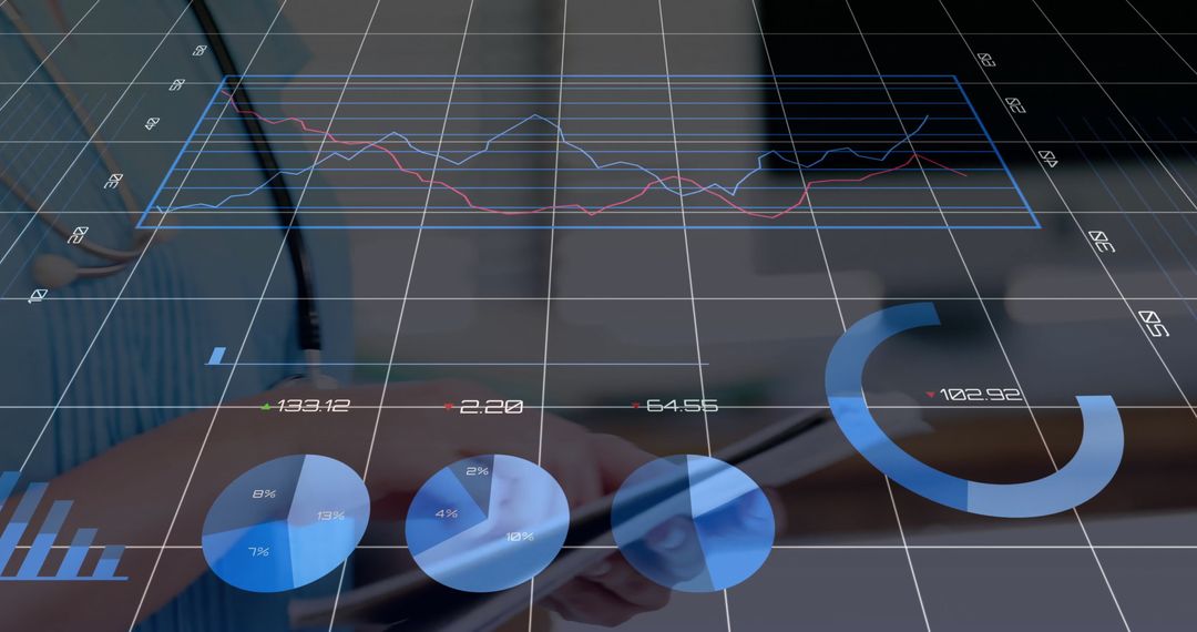 Doctor Analyzing Data on Tablet in Clinical Environment