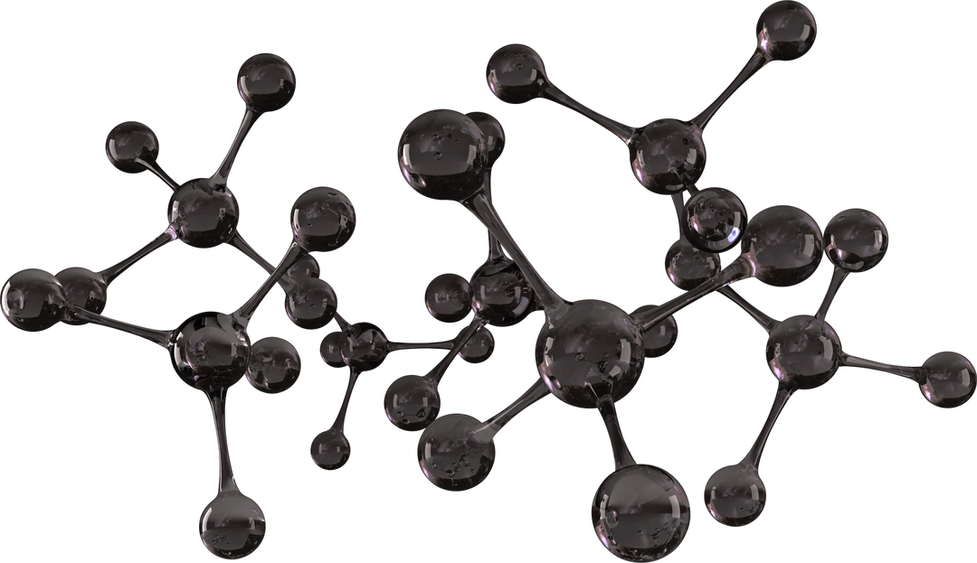 Close-Up of Transparent Molecular Structure Model - Download Free Stock Images Pikwizard.com