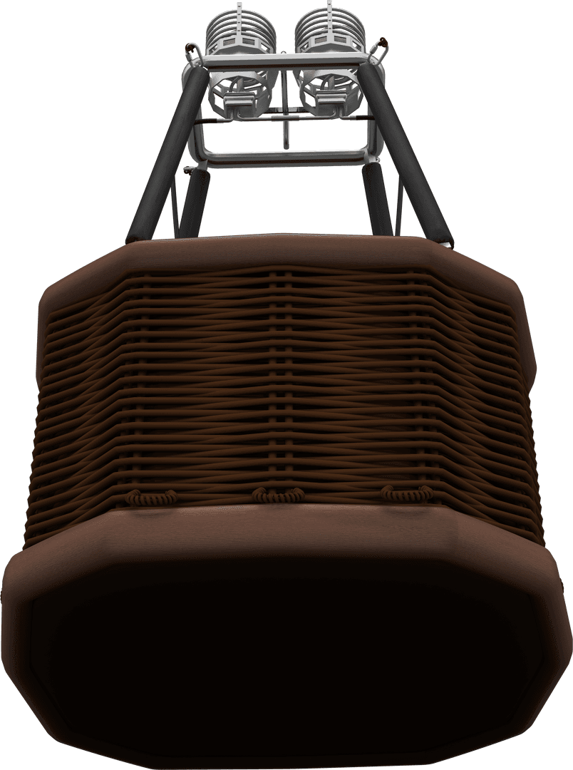 Transparent Hot Air Balloon Basket with Burners