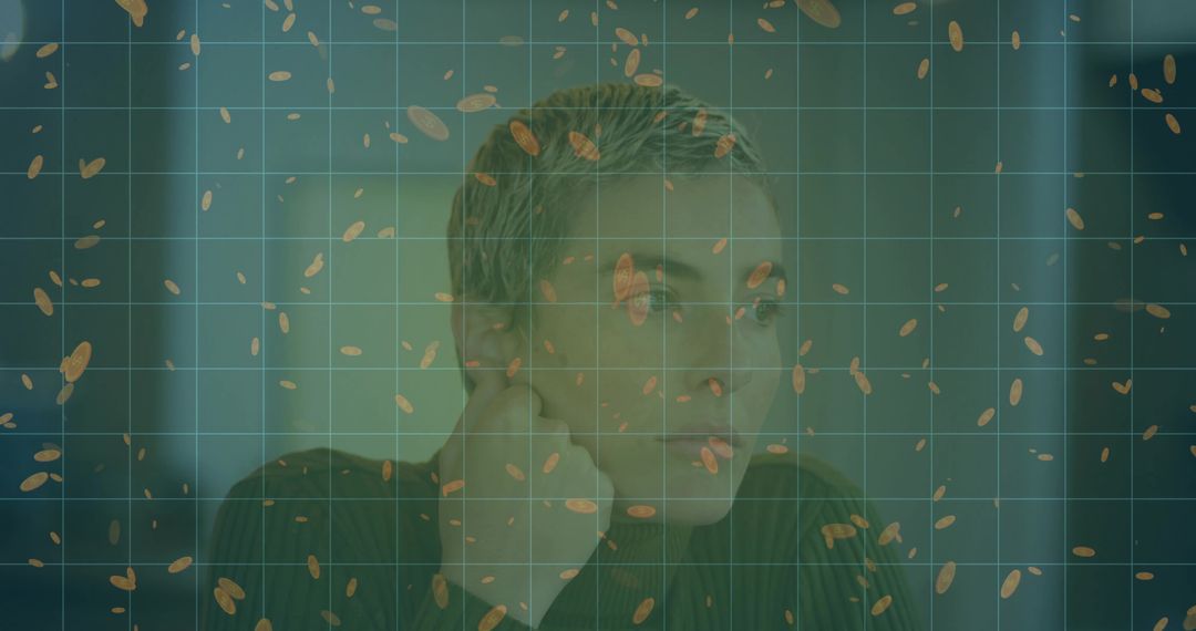 Introspective Professional Contemplating Future in Modern Workspace