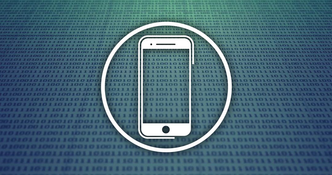 Smartphone and Data Streaming Graphic