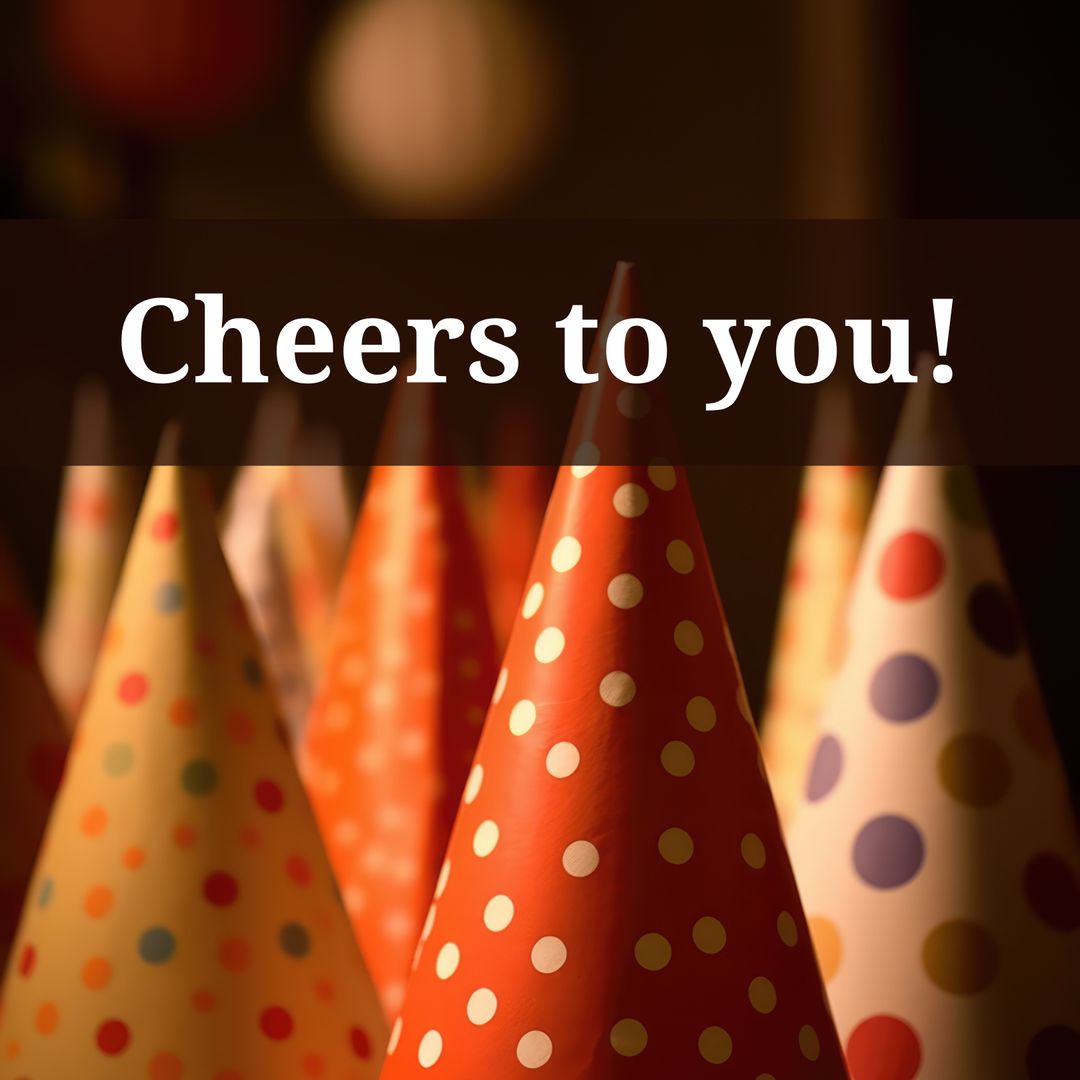 Cheerful Celebration with Colorful Party Hats