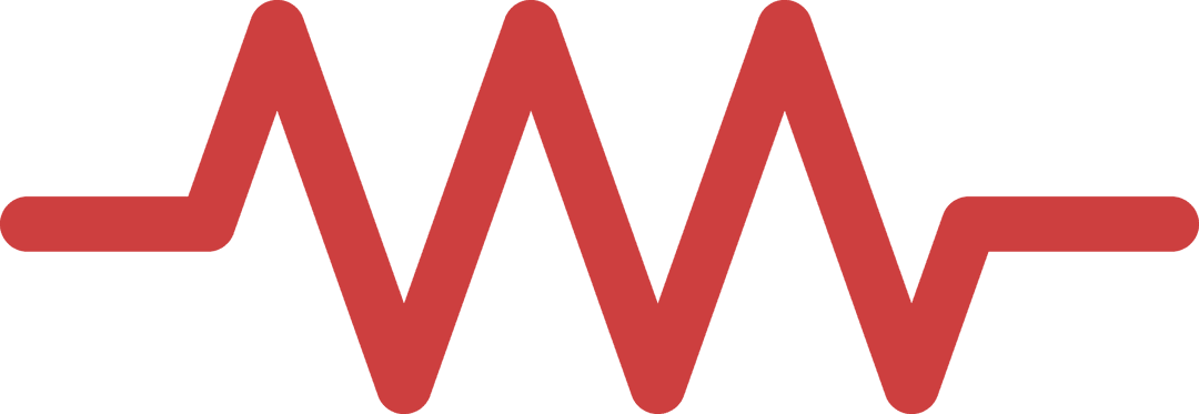 Red Zigzag Line on Transparent Background for Business Charts