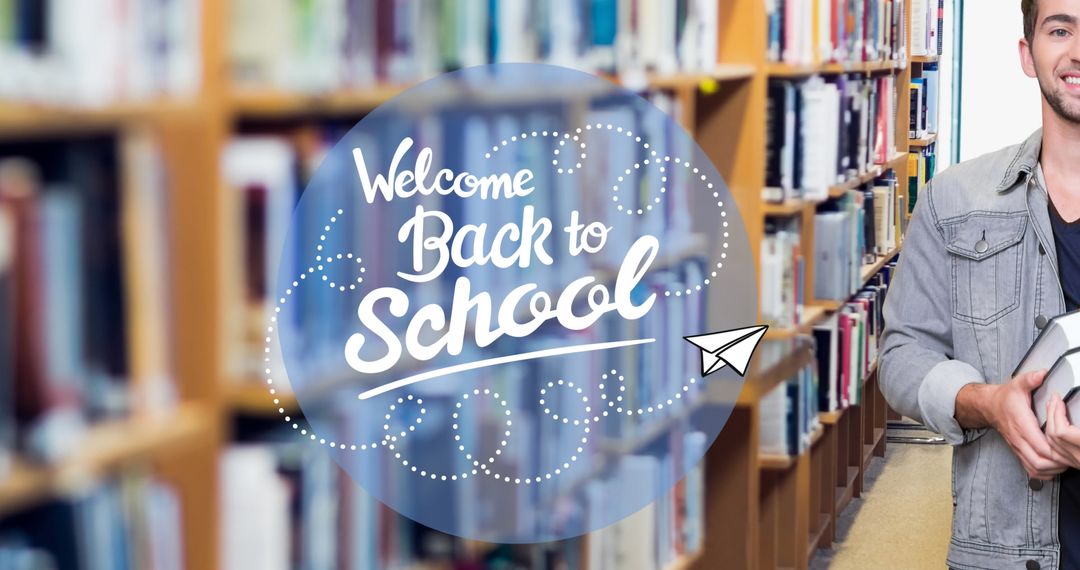 Welcome Back to School Concept with Happy Student