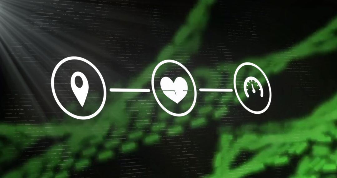 Futuristic Connectivity with Technology Icons on Digital Wave Background