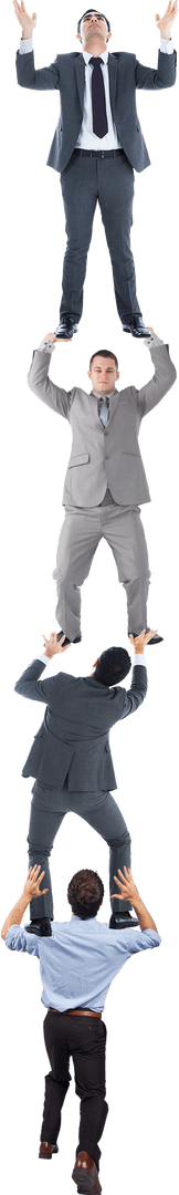 Stack of Transparent Businessmen Balancing Multiple Tasks - Download Free Stock Images Pikwizard.com