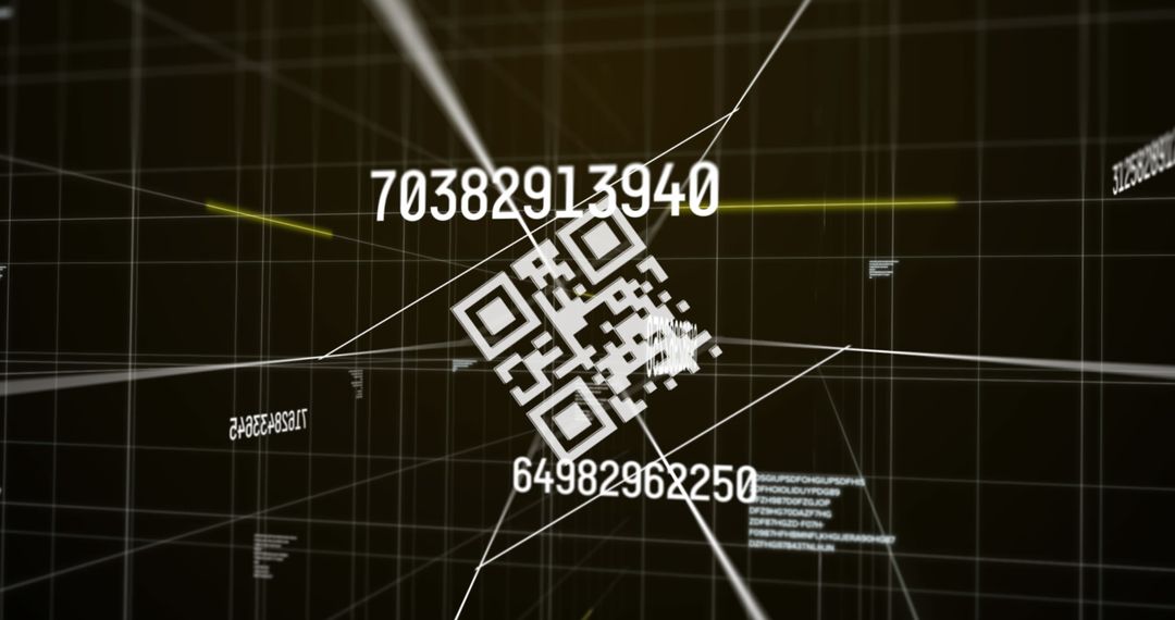 Dynamic QR Code and Digital Data Floating in Abstract Space - Free Images, Stock Photos and Pictures on Pikwizard.com