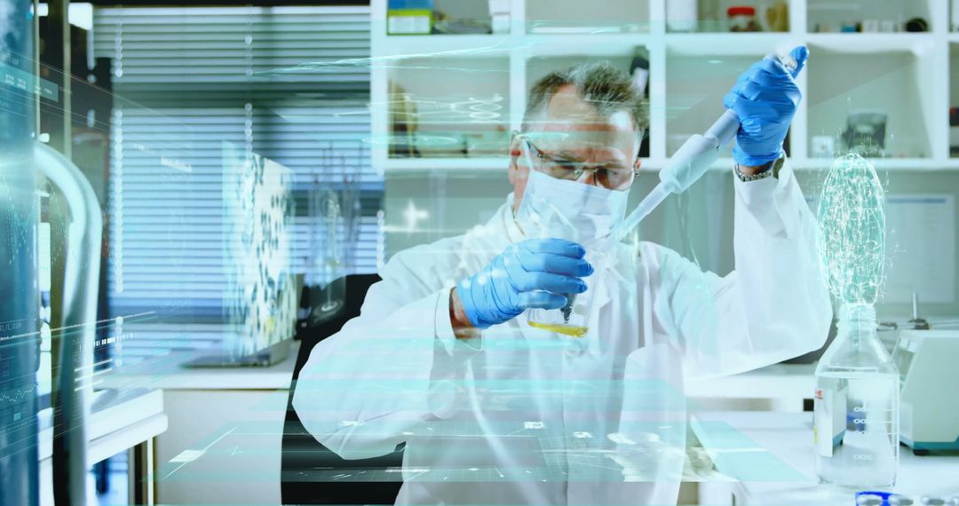 Senior Scientist Pipetting Solution in Modern Laboratory