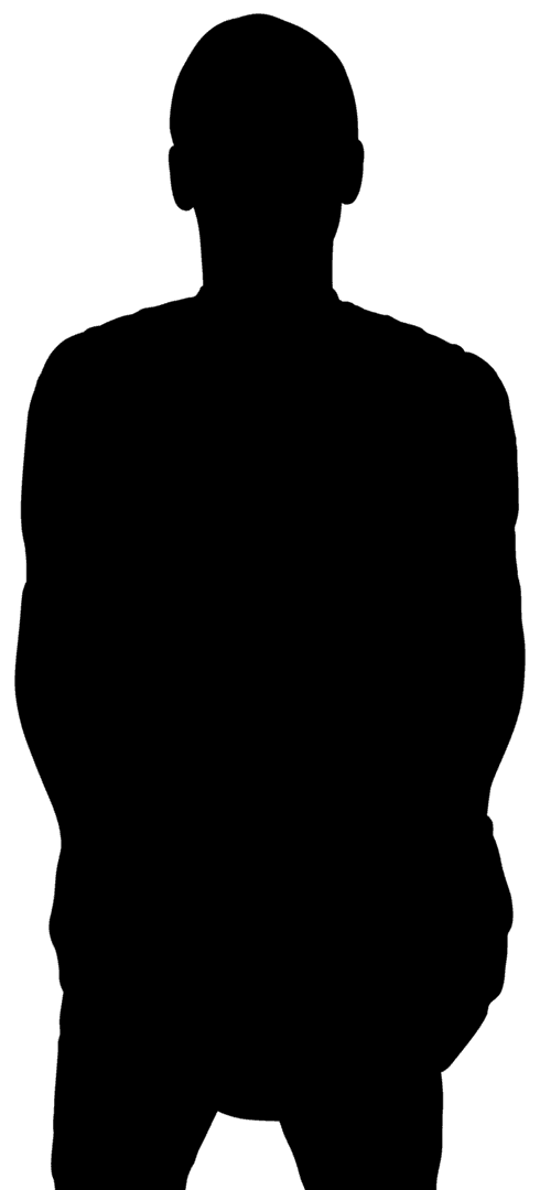 Transparent Silhouette of Man Lifting Weights for Fitness Concepts