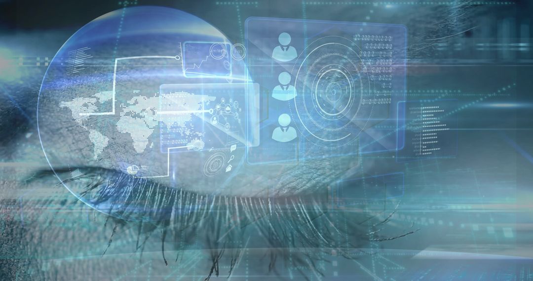 Digital Eye Interface with Global Data Visualization