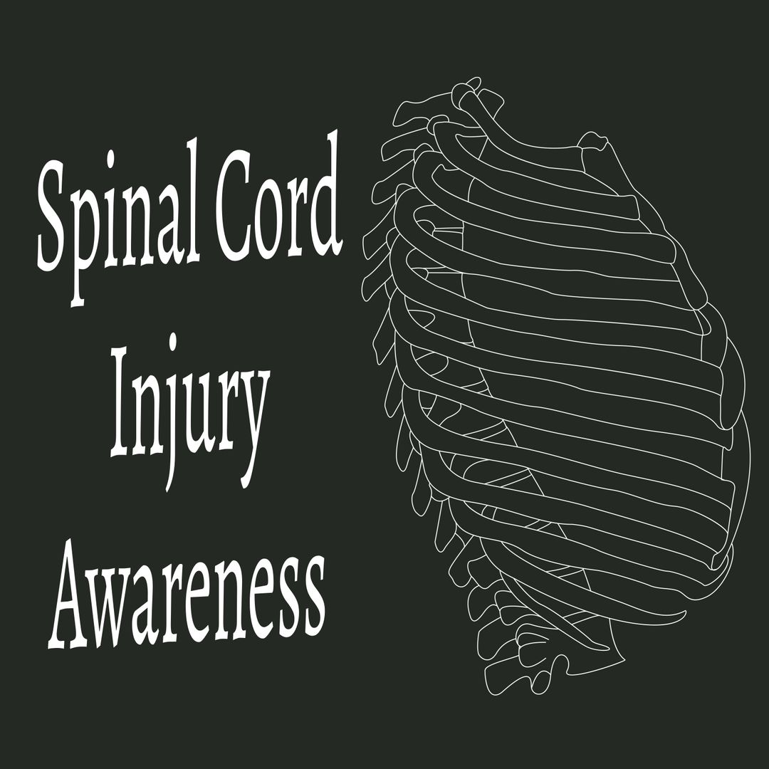 Spinal Cord Injury Awareness Support Illustration