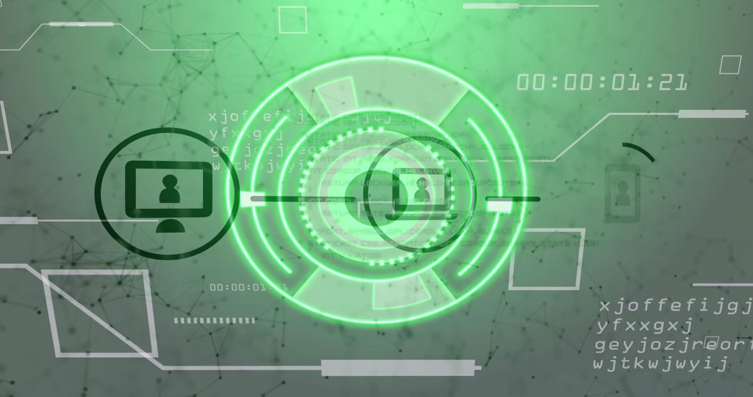 Digital Network Security Interface with Scanning Scope - Free Images, Stock Photos and Pictures on Pikwizard.com