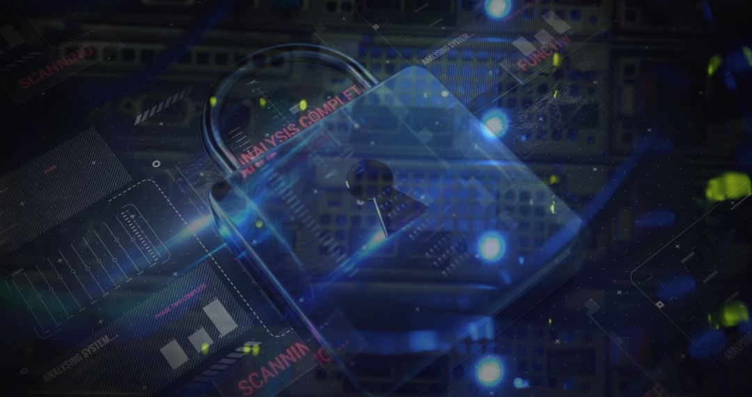 Secure Data Network with Lock Overlay in Digital Server Room