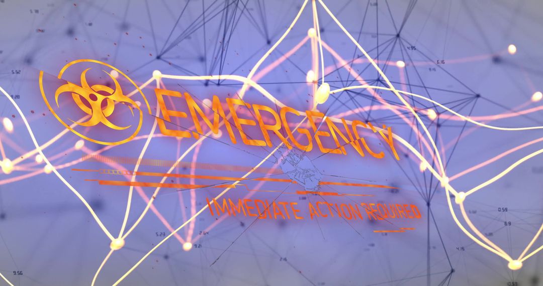 Digital Biohazard Alert With Emergency Action Interface