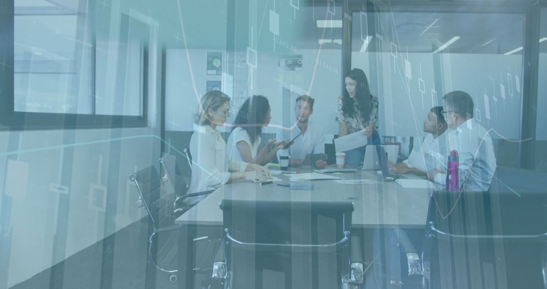 Digital Financial Data Overlay with Business Team Collaboration