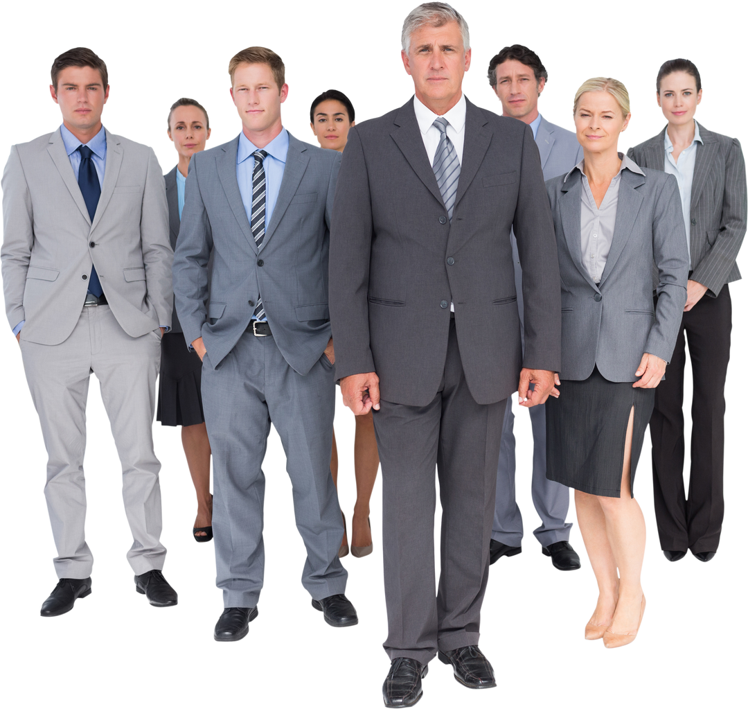 Transparent business team standing together professionally dressed - Download Free Stock Images Pikwizard.com