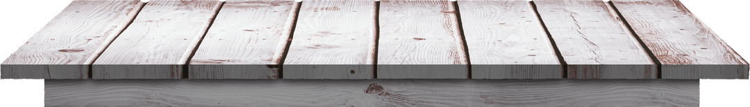 Wooden Plank Surface on Transparent Background for Display Design
