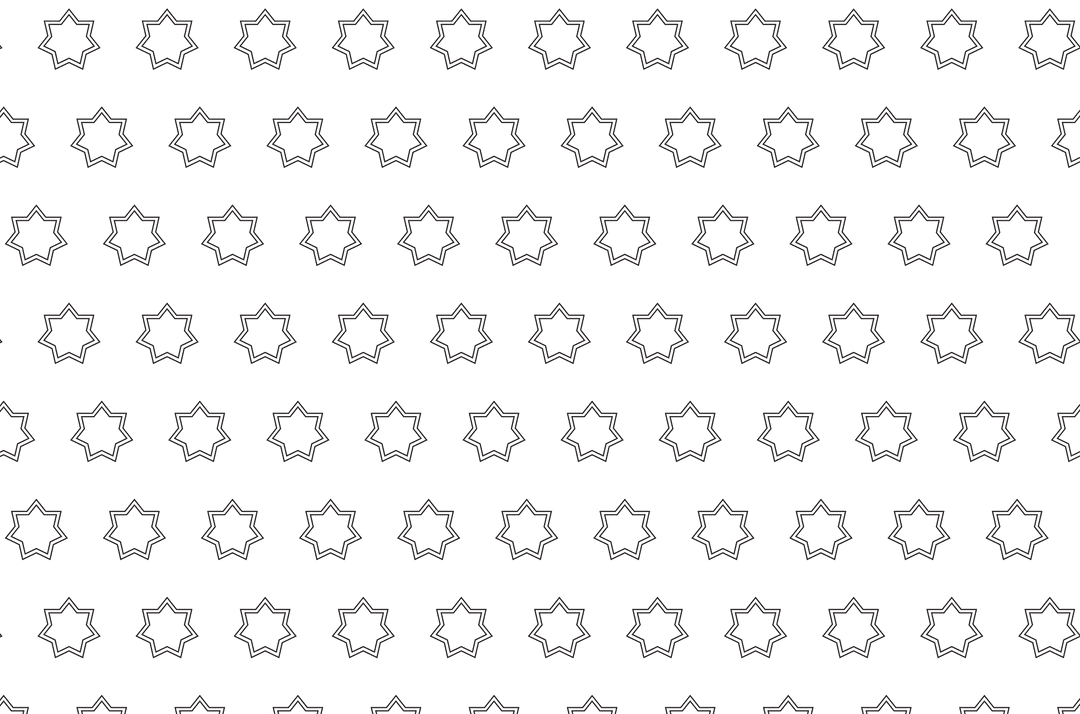 Black Stars Pattern on Transparent Background for Designs