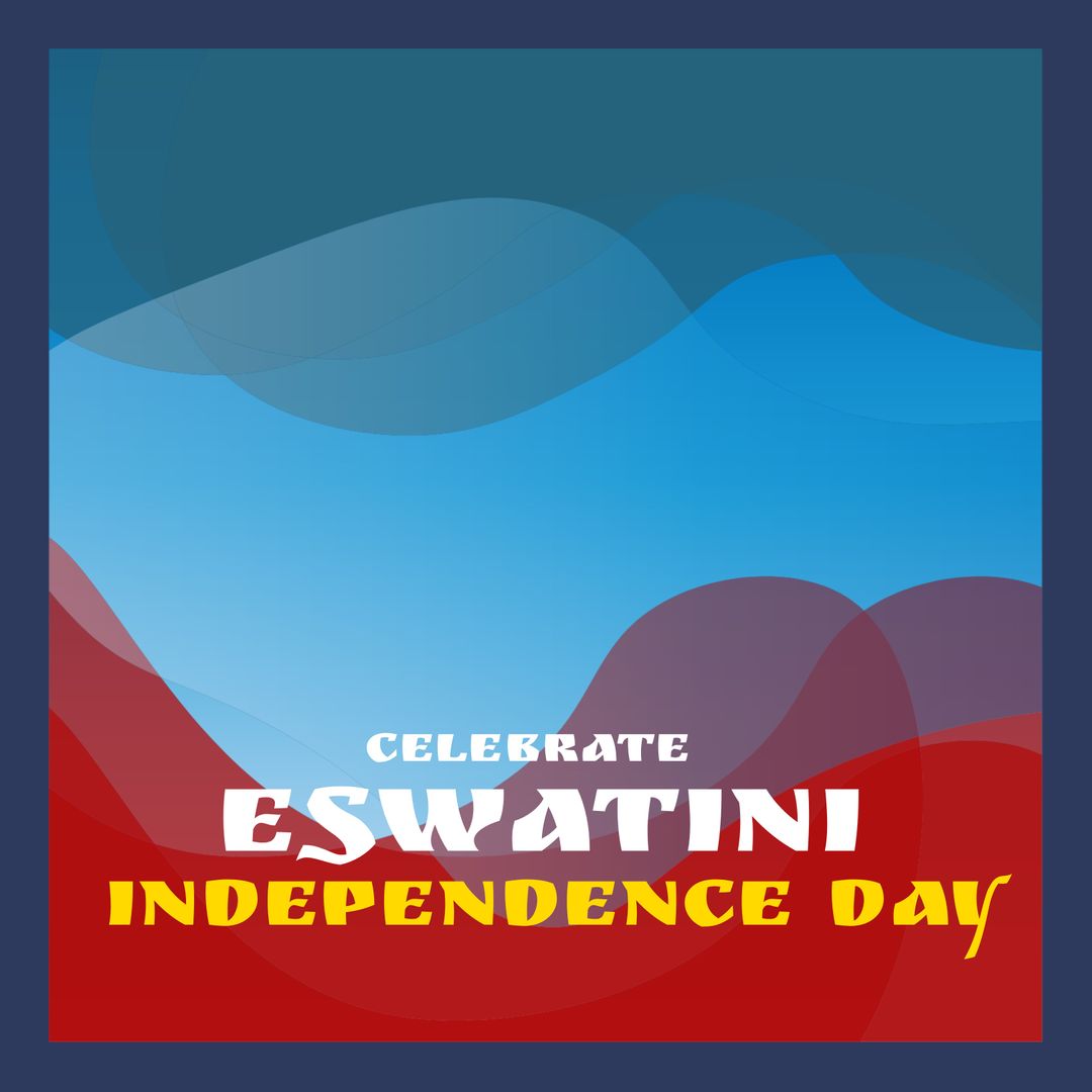 Abstract Illustration Celebrating Eswatini Independence Day