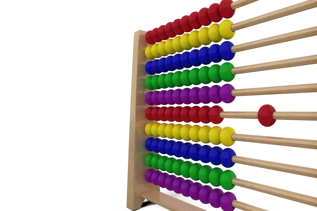 Transparent Close Up of Colorful Abacus Toy for Kids Education - Download Free Stock Images Pikwizard.com