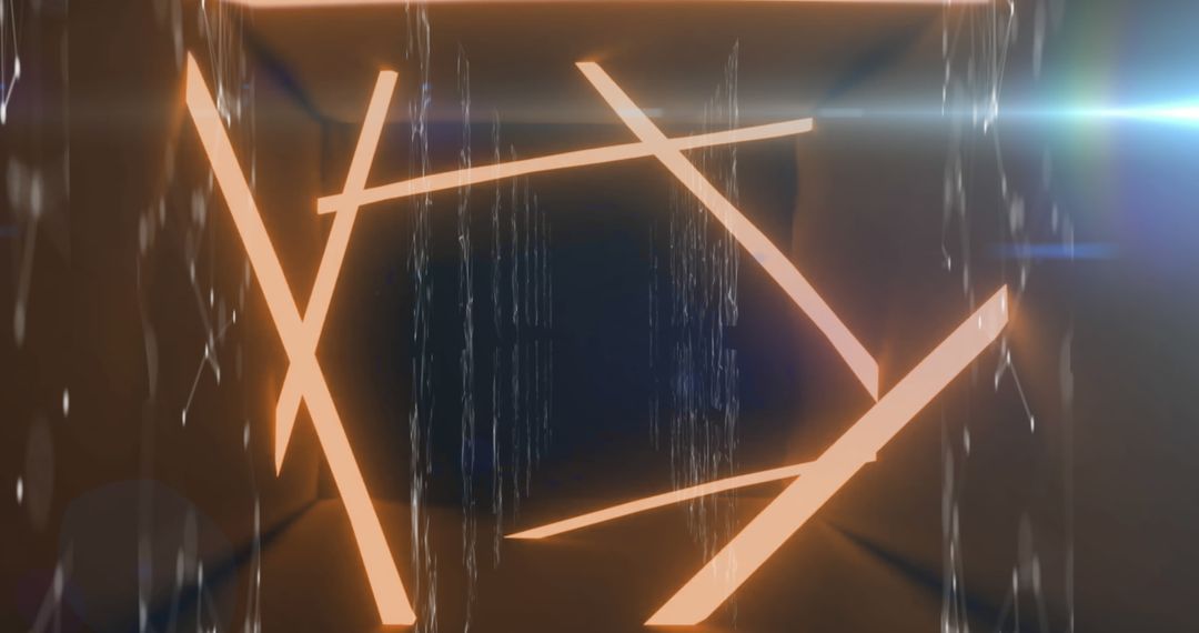 Abstract Geometric Illumination With Futuristic Technology Theme