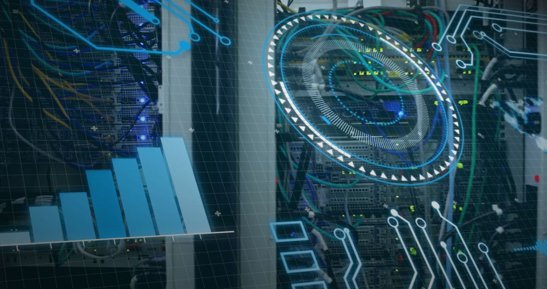 Advanced Data Processing with Digital Interface Overlay