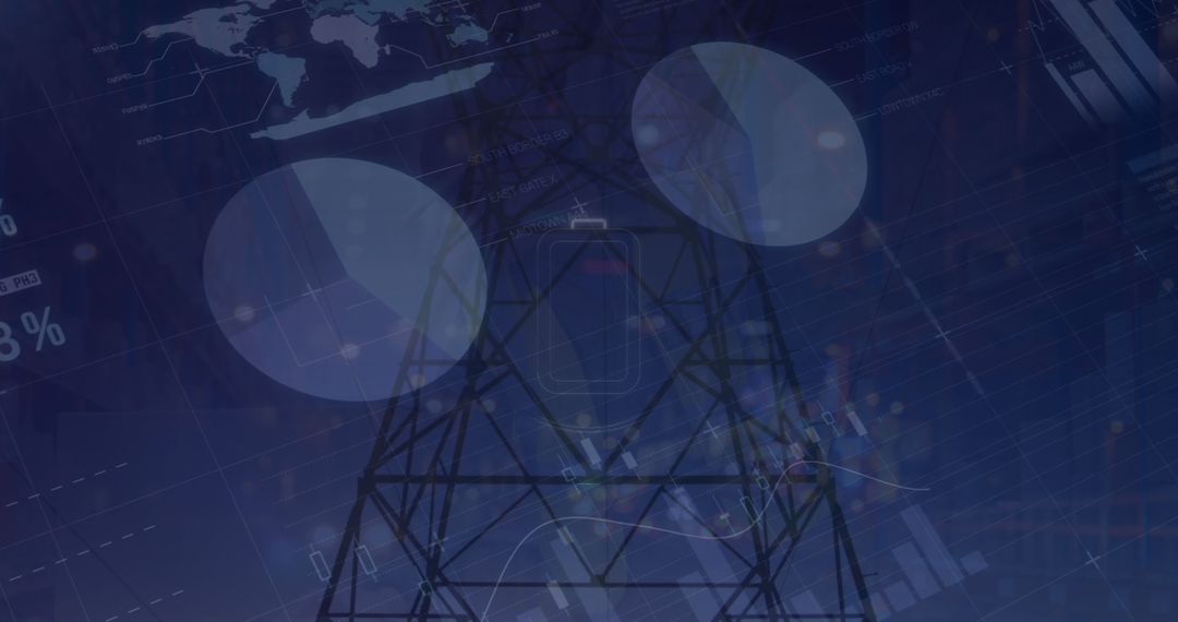 Modern Power Grid and Data Analytics Background Concept - Free Images, Stock Photos and Pictures on Pikwizard.com