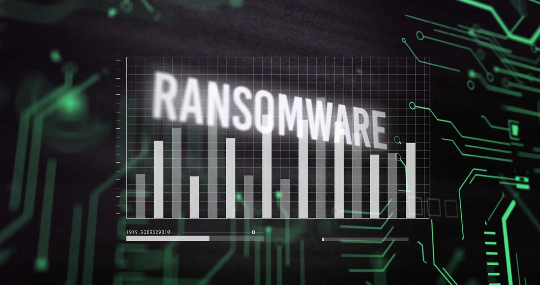 Ransomware Conceptual Digital Interface Abstract Connections