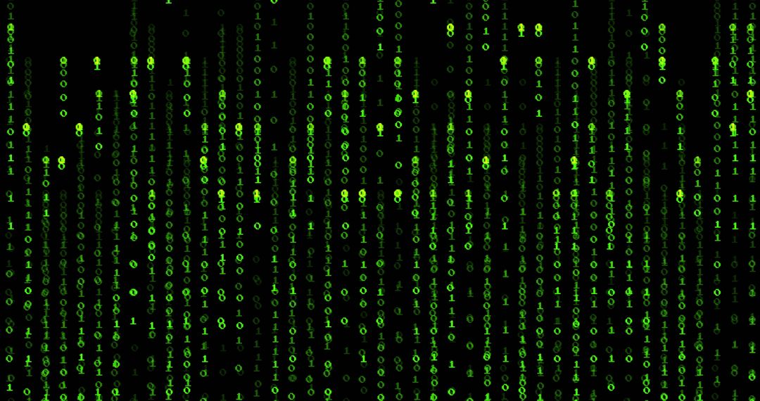 Digital Binary Matrix Code Abstract Background - Free Images, Stock Photos and Pictures on Pikwizard.com