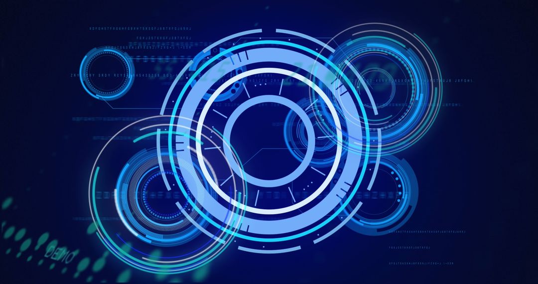 Abstract Digital Futuristic Technology Interface Background