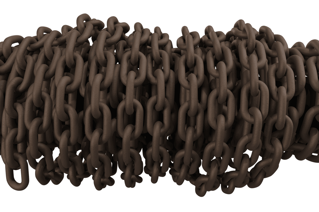 3D Transparent Rusty Chain Links Close-up - Download Free Stock Images Pikwizard.com