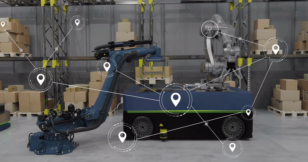 Network Connections in Robotic Warehouse Automation Concept