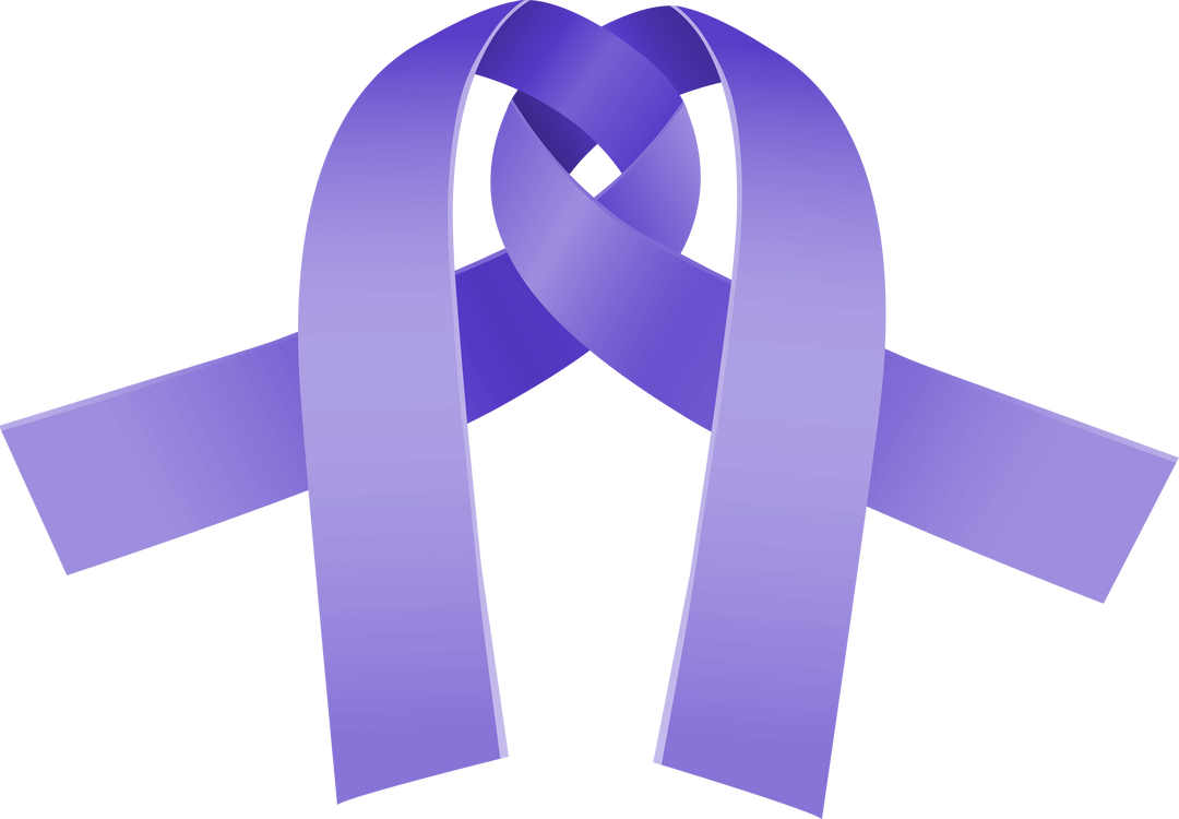 Digital Illustration of Purple Awareness Ribbons on Transparent Background - Download Free Stock Images Pikwizard.com