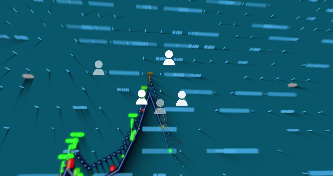 Abstract Data Visualization with User Network Illustration