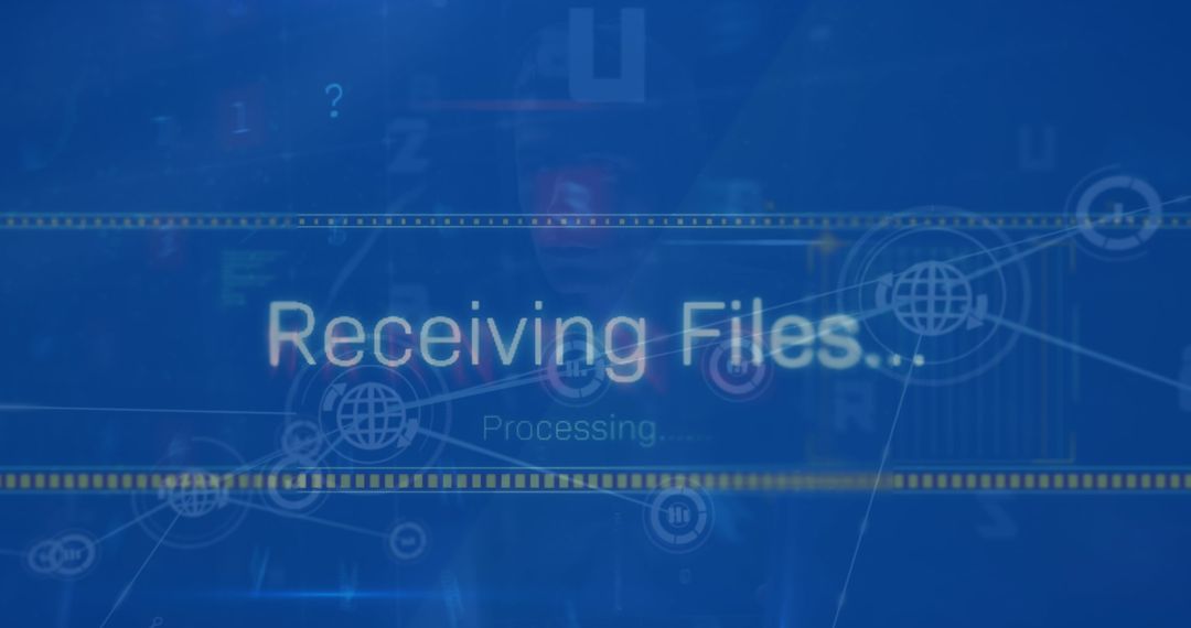 Digital data transfer and processing interface visualization