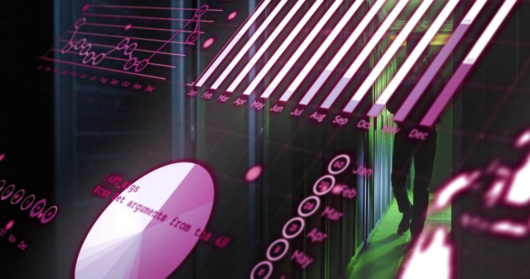 Data Visualization Overlay on Data Center Server Racks