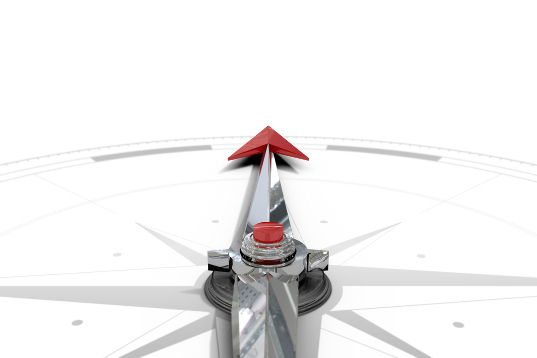 Red Compass Pointer on Transparent Background - Download Free Stock Images Pikwizard.com