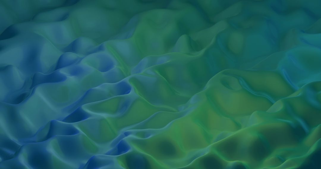 Spring Sale Red Text on Green and Blue Liquid Background