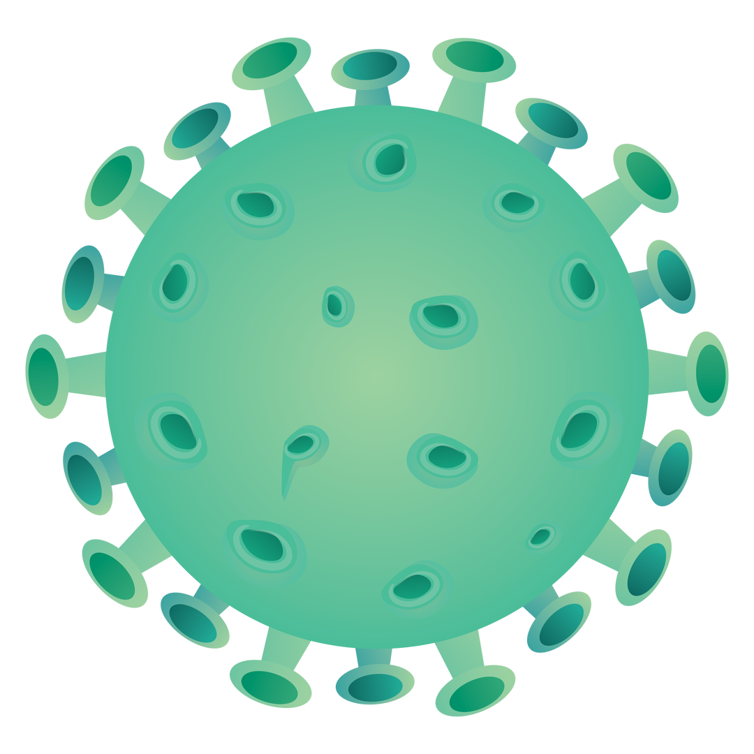 Digital Virus Cell Illustration on Transparent Background for Pandemic Concept - Download Free Stock Images Pikwizard.com