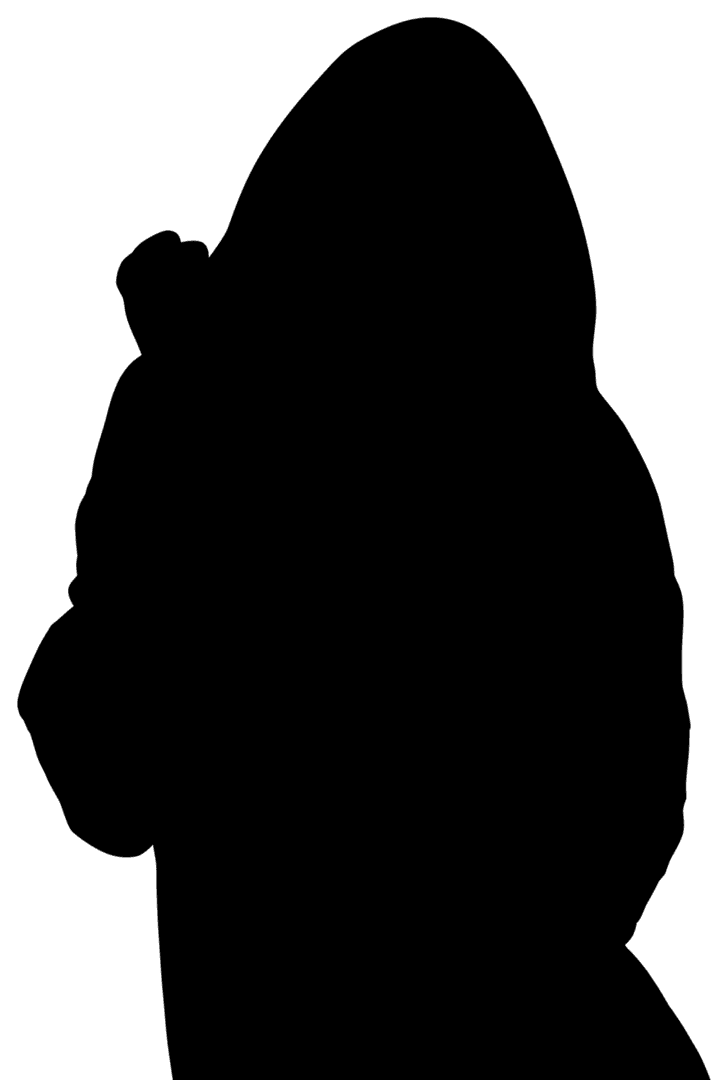 Transparent Human Silhouette Mock Up Design