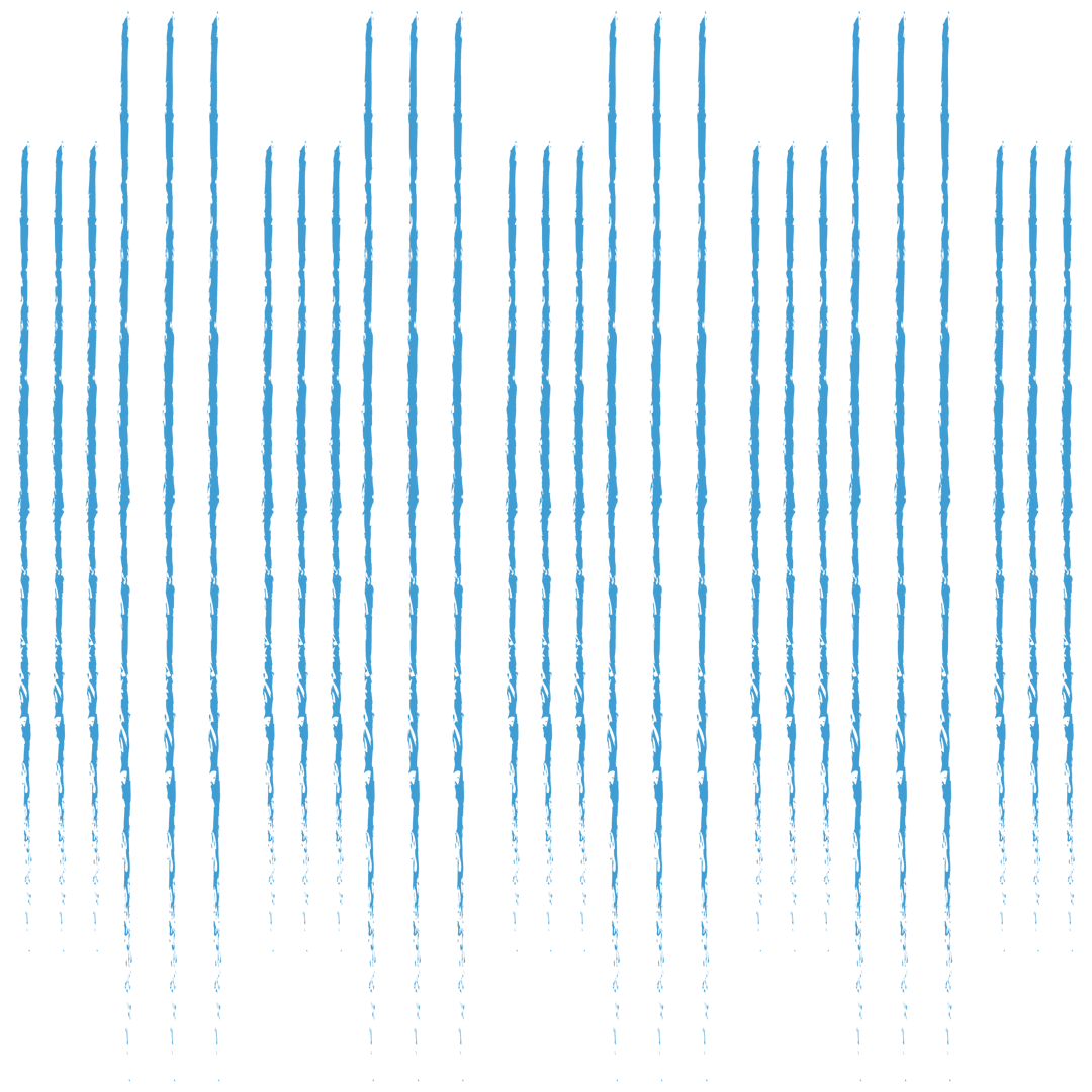 Abstract Blue Vertical Lines on Transparent Background