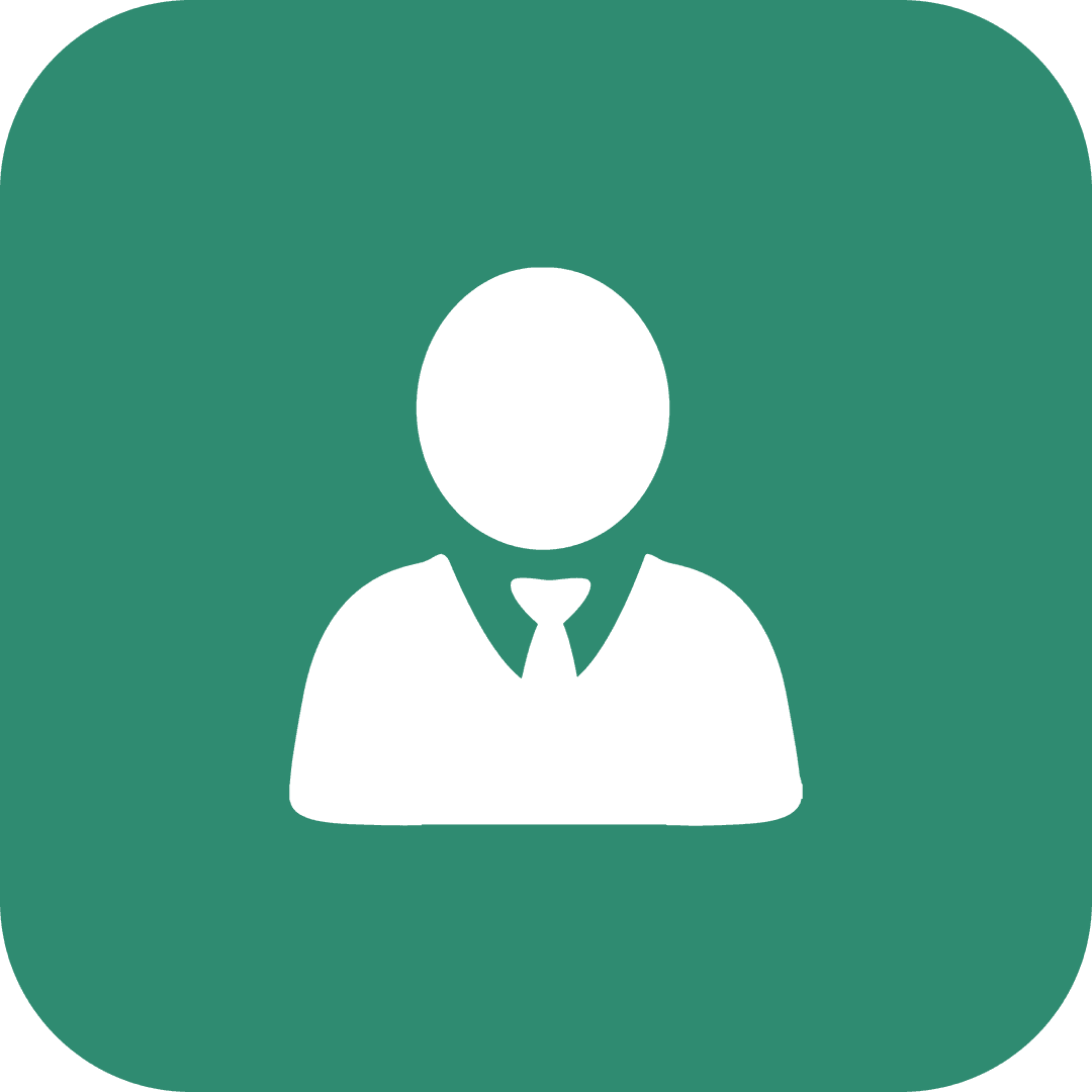 Businessperson Icon Symbol Transparent Background Green