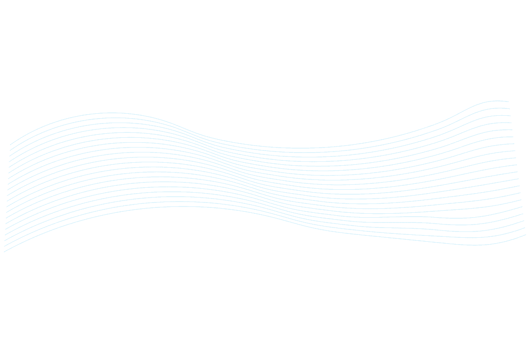 Abstract Blue Lines Digital Pattern on Transparent Background