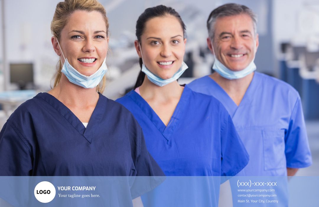 Smiling Medical Team Showcasing Trust and Expertise