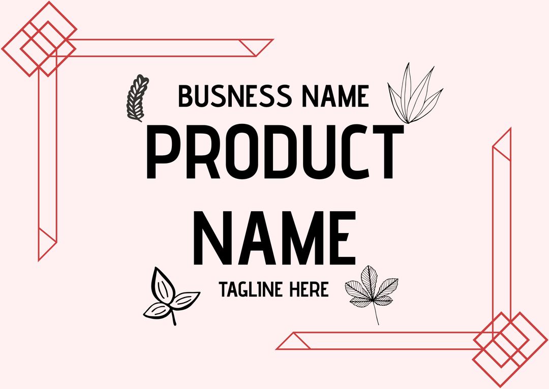 Minimalist Botanical Branding Template for Beauty and Wellness