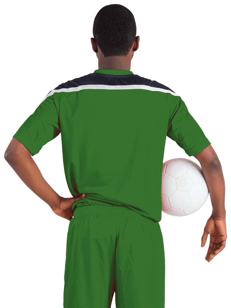 Soccer Player Holding Ball Transparent Background