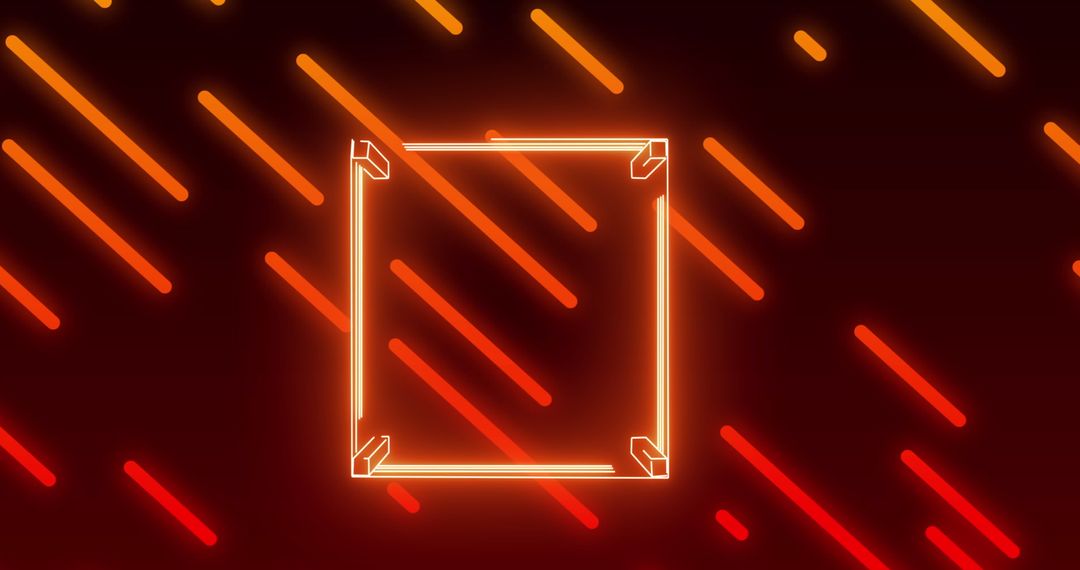 Dynamic Glowing Frame on Patterned Background