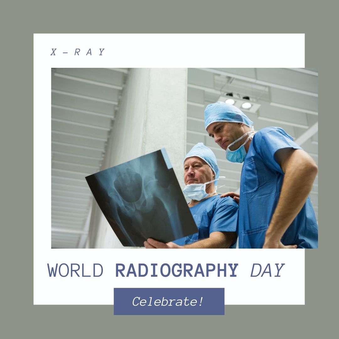 Surgeons Analyzing X-Ray on World Radiography Day